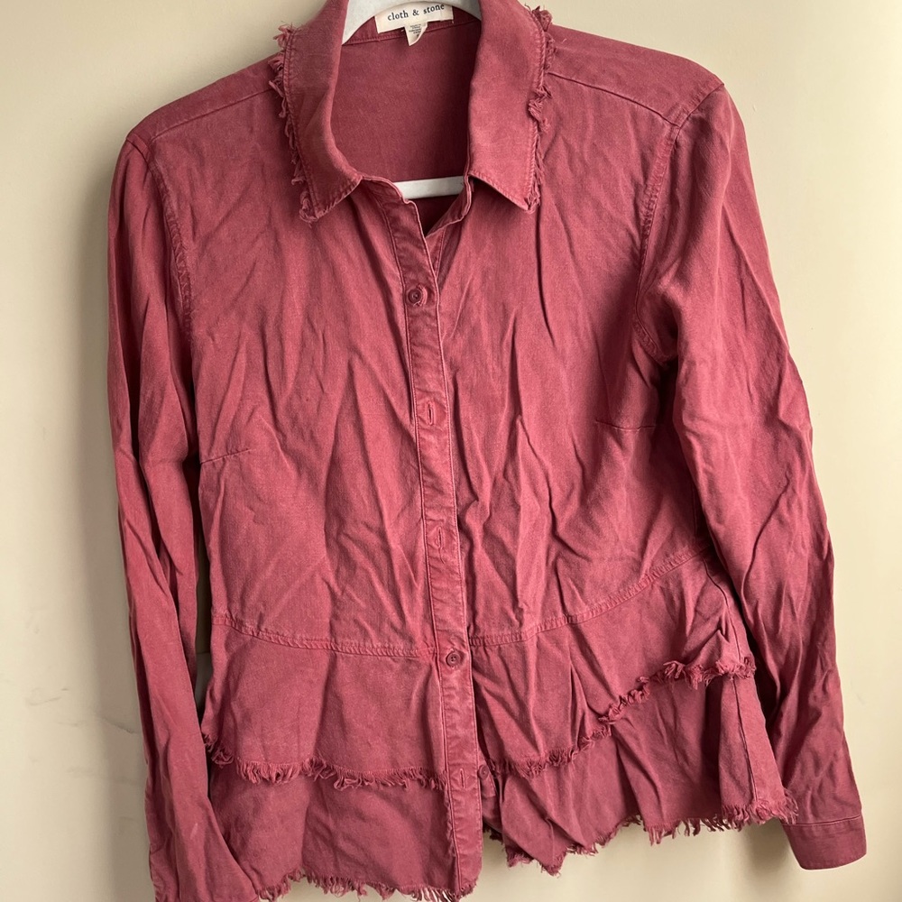 Collared button down blouse from Anthropologie